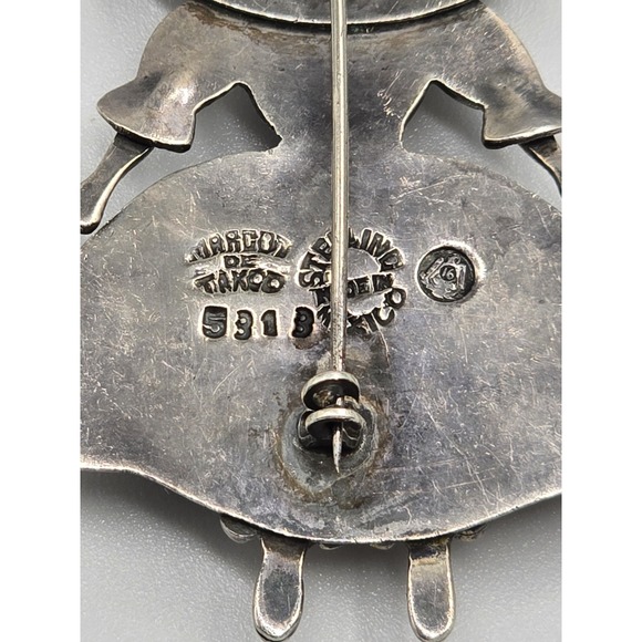 Vintage Margot de Taxco Sterling Silver Brooch Girl Pin Mexico - Picture 3 of 9